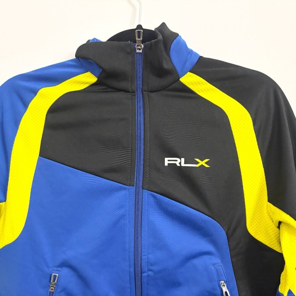 Rare EUC RLX Ralph Lauren Blue & Yellow Performance Track Jacket - XS - 310007 - Picture 3 of 12